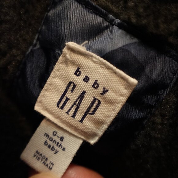 Baby Gap Snow Puffer Suit 0–6 Months Blue Camo Bear Print Warm Winter One-Piece - Picture 5 of 14